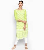 Light green rayon kurtas and kurtis