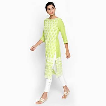 Light green rayon kurtas and kurtis 2