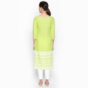 Light green rayon kurtas and kurtis 4
