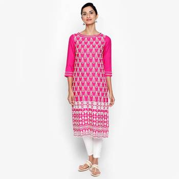 Pink rayon kurtas and kurtis 1
