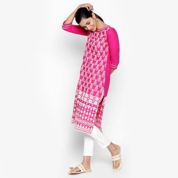 Pink rayon kurtas and kurtis 2