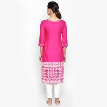 Pink rayon kurtas and kurtis 4