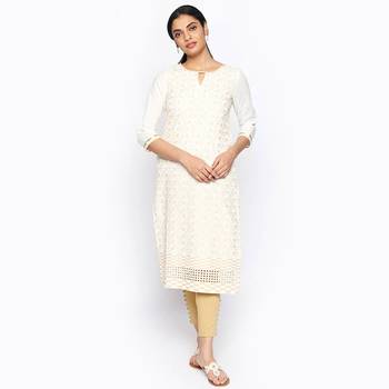 White cambric kurtas and kurtis 1