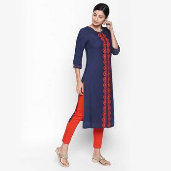 Blue rayon kurtas and kurtis 3