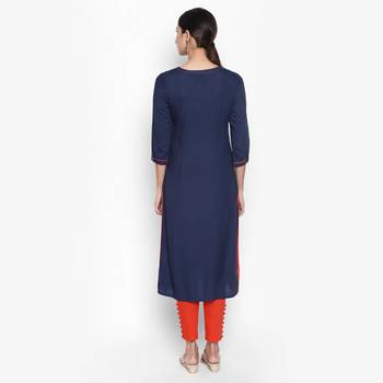 Blue rayon kurtas and kurtis 4