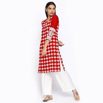Red rayon kurtas and kurtis 2