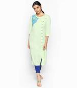 Green linolio kurtas and kurtis