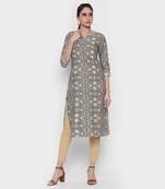 Blue american crepe kurtas and kurtis