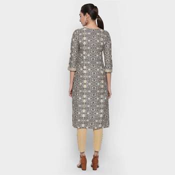 Blue american crepe kurtas and kurtis 4