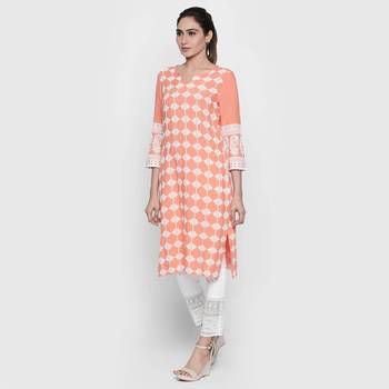 Orange rayon kurtas and kurtis 2