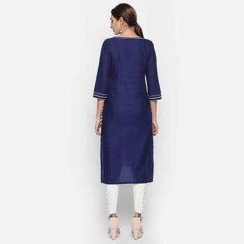 Blue cambric kurtas and kurtis 4