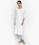 White cambric kurtas and kurtis