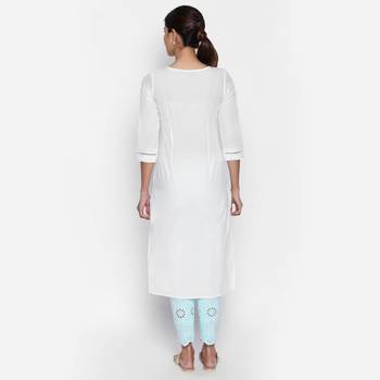 White cambric kurtas and kurtis 4