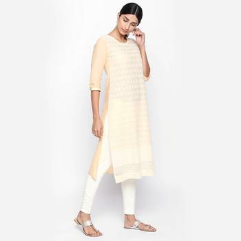 Beige cambric kurtas and kurtis 3