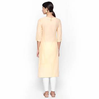 Beige cambric kurtas and kurtis 4
