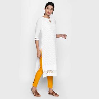 White cambric kurtas and kurtis 3
