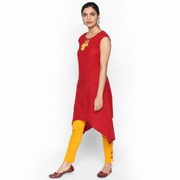 Red linolio kurtas and kurtis 2