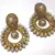 Golden pearl Antic polki earrings