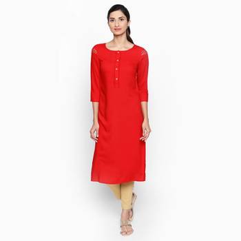 Red rayon kurtas and kurtis 1