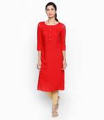 Red rayon kurtas and kurtis