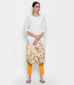 White cotton cambric kurtas and kurtis