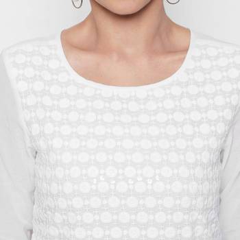 White cotton cambric kurtas and kurtis 4