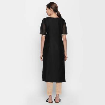 Black cotton tiscali kurtas and kurtis 3