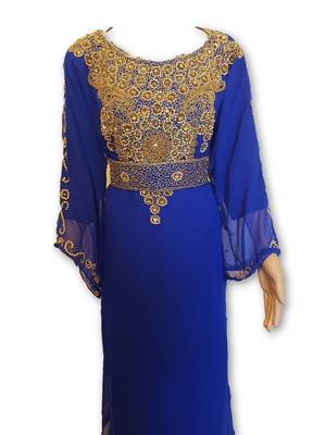 Floor Touch Party Wear Maxi Dress For Arabian Women 1
