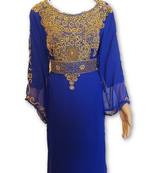 Floor Touch Party Wear Maxi Dress For Arabian Women