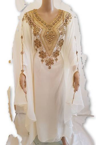 Arabic Party Wear Costume For Ladies With Exclusive Embroidery Design