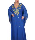 Royal Moroccan Beautiful Zari Work Jilbab Jalabiya Kaftan Dress