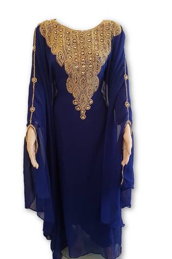 BUY THIS FANCY Party Wear Farasha With Simple Hand Made Embroidery Design