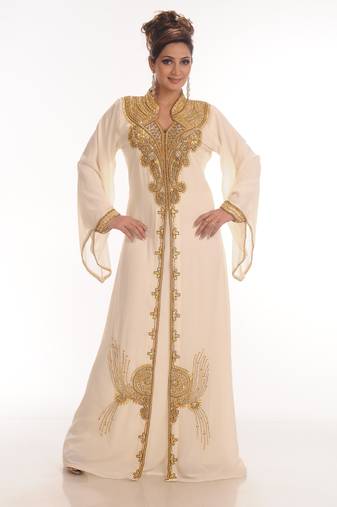 Designer Wear Farasha With Simple Embroidery Design For Ladies