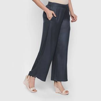 Grey Cambric palazzo pants 2