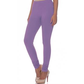 Purple Cotton Ethnic Wear Churidar Leggings For Women'S 2