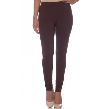Beige Cotton Ethnic Wear Churidar Leggings For Women'S 1