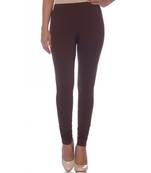 Beige Cotton Ethnic Wear Churidar Leggings For Women'S