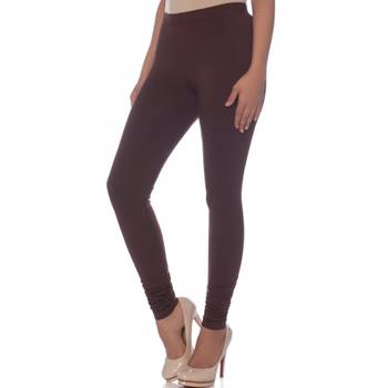 Beige Cotton Ethnic Wear Churidar Leggings For Women'S 2
