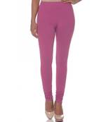 Pink Cotton Ethnic Wear Churidar Leggings For Women'S