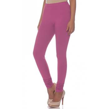 Pink Cotton Ethnic Wear Churidar Leggings For Women'S 2
