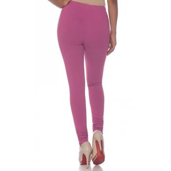 Pink Cotton Ethnic Wear Churidar Leggings For Women'S 3