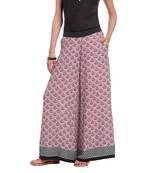 Maroon Rayon palazzo pants