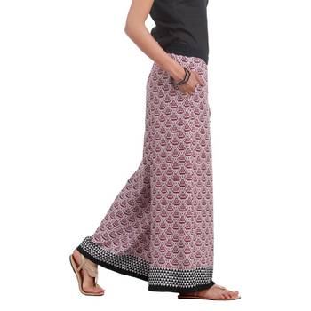 Maroon Rayon palazzo pants 2