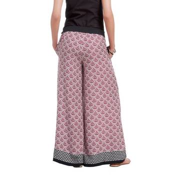 Maroon Rayon palazzo pants 3