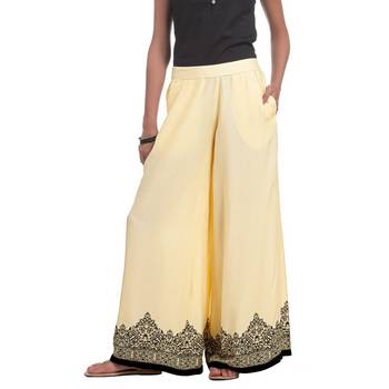 Lemon Rayon palazzo pants 1