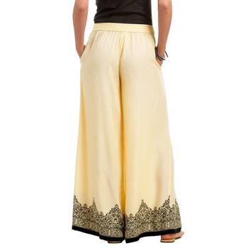 Lemon Rayon palazzo pants 3