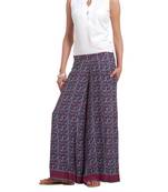 Blue  Rayon palazzo pants