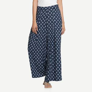 Blue Rayon palazzo pants 1