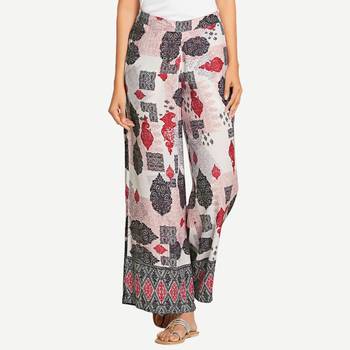 White Rayon palazzo pants 1