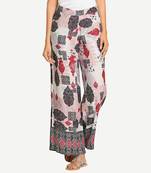 White Rayon palazzo pants